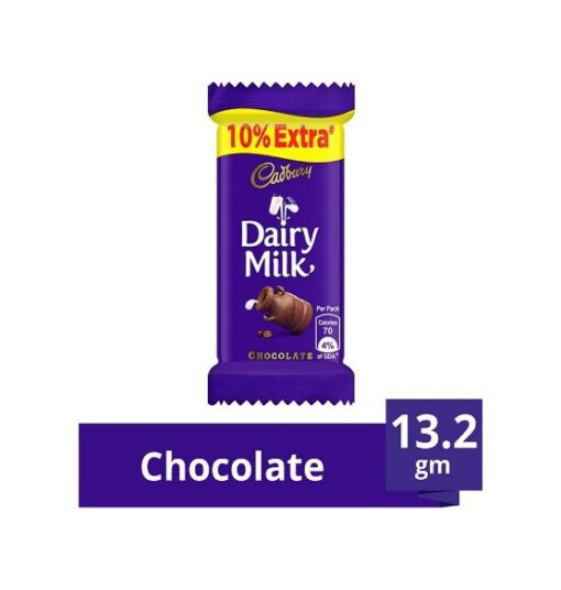 Cadbury Dairymilk Chocolate 13.2g Bar Box