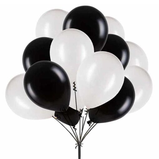 Black and White Combination Balloon