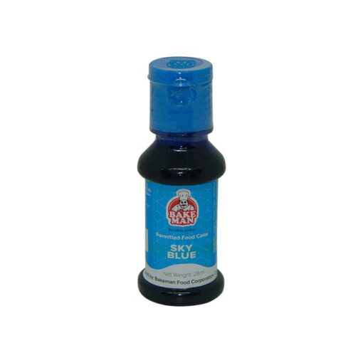 bakeman sky blue food coloring 28ml