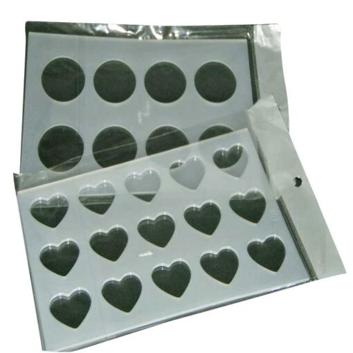 Silicone Chocolate Molds Heart & Circle Shape