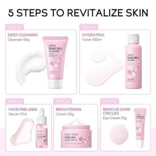 Laikuo Japan Sakura Skincare Set