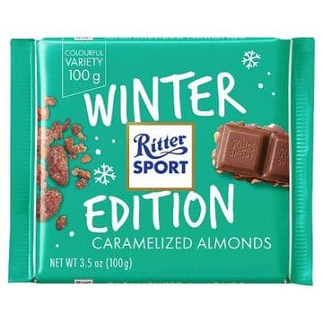 Ritter Sport Winter Edition Caramelized Almonds 100g
