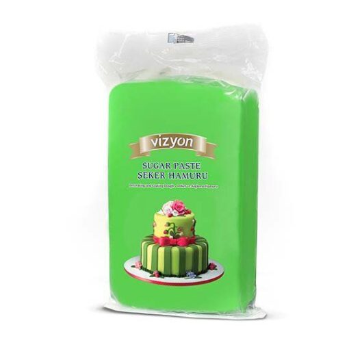 Vizyon Sugar Fondant Green 1kg