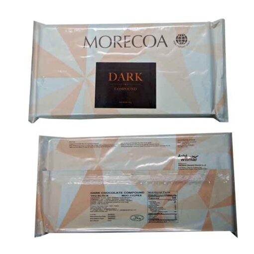 moreca dark compound chocolate bar 1kg