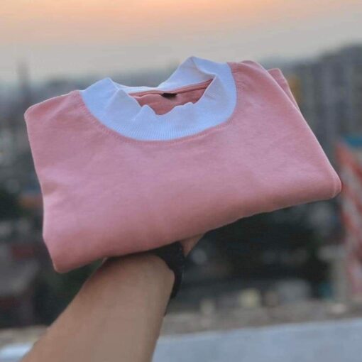 Baby Pink T Shirt for men