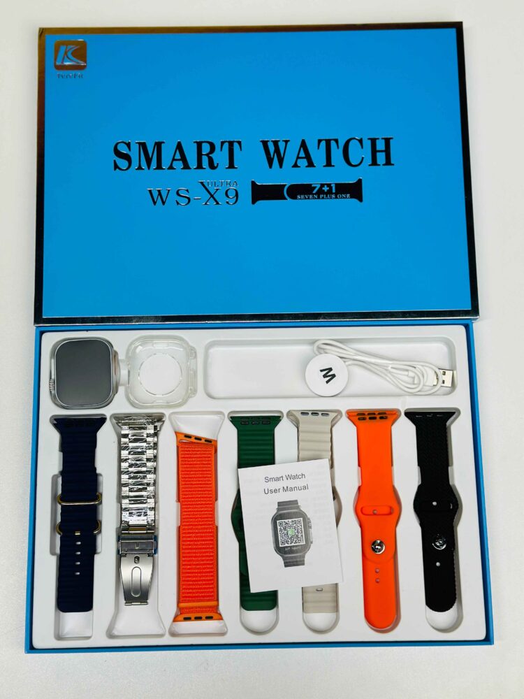 X9 Ultra Smart Watch Black Dual Strap - MoboPro