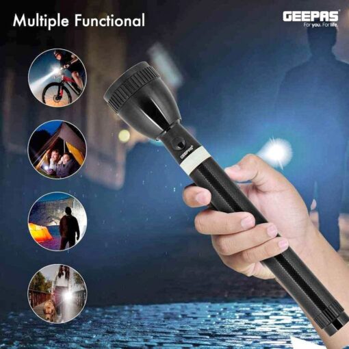 Geepas GFL4680 Rechargeable Flashlight 3pcs