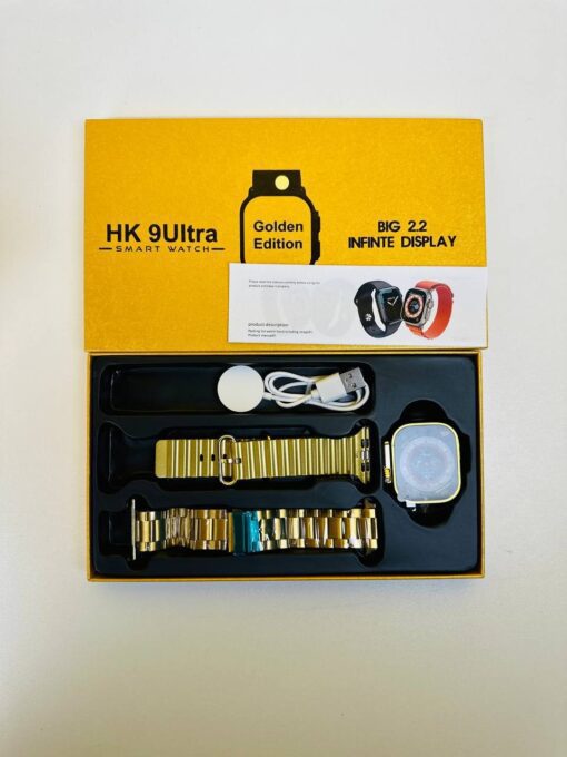 HK 9Ultra Smartwatch Golden Edition
