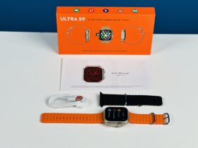 Ultra S9 Android 4g Smartwatch With Dual Camera 1GB/16GB – (Body Color-Golden with double Straps)