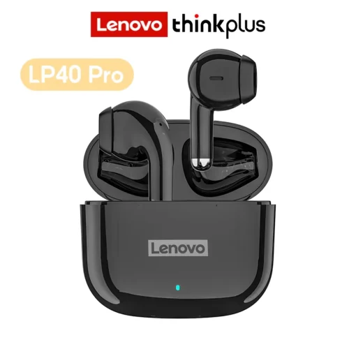 httpsdropshop.com .bdwp contentuploads202312Lenovo LP40 Pro TWS Wireless Earphones Black